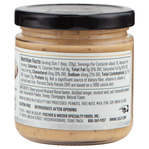 7.5oz Champagne Honey Mustard Nutrition